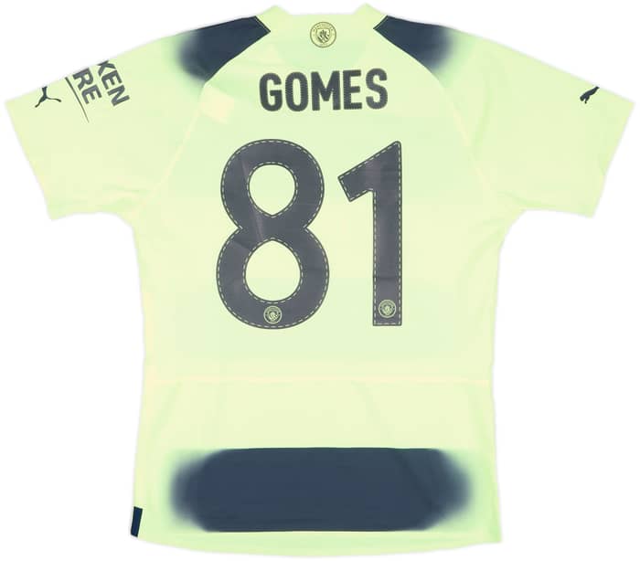 2022-23 Manchester City Match Issue FA Cup Third Shirt Gomes #81