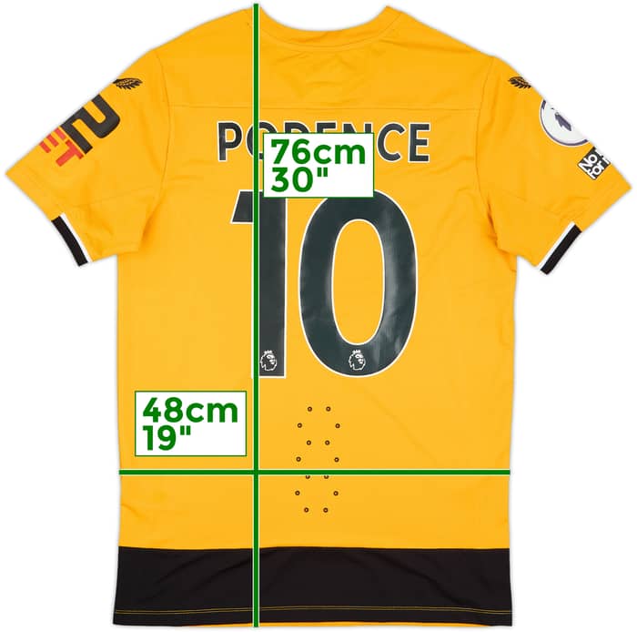 2022-23 Wolves Match Issue Home Shirt Podence #10