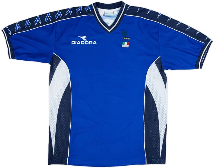 1999-00 Italy FIGC Diadora Training Shirt - 8/10 - (XL)