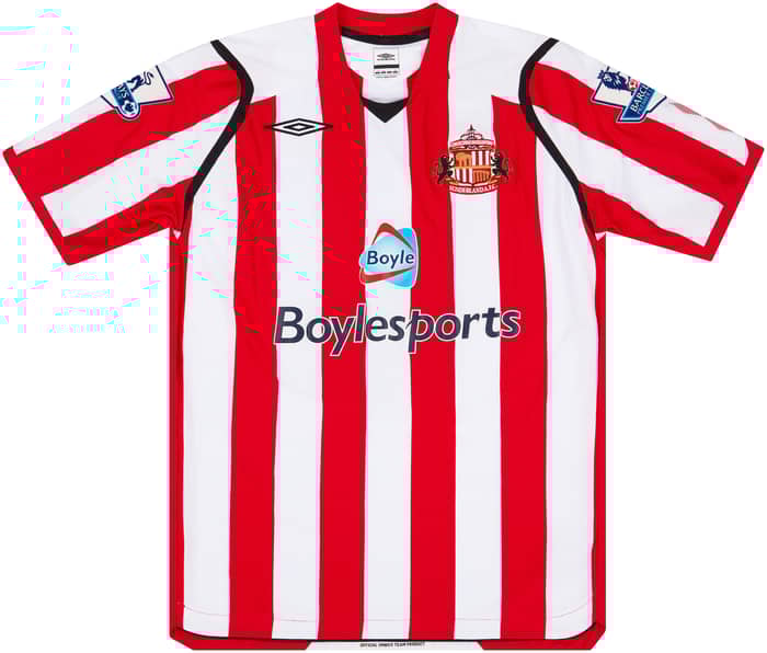 2008-09 Sunderland Match Issue Home Shirt Chopra #16