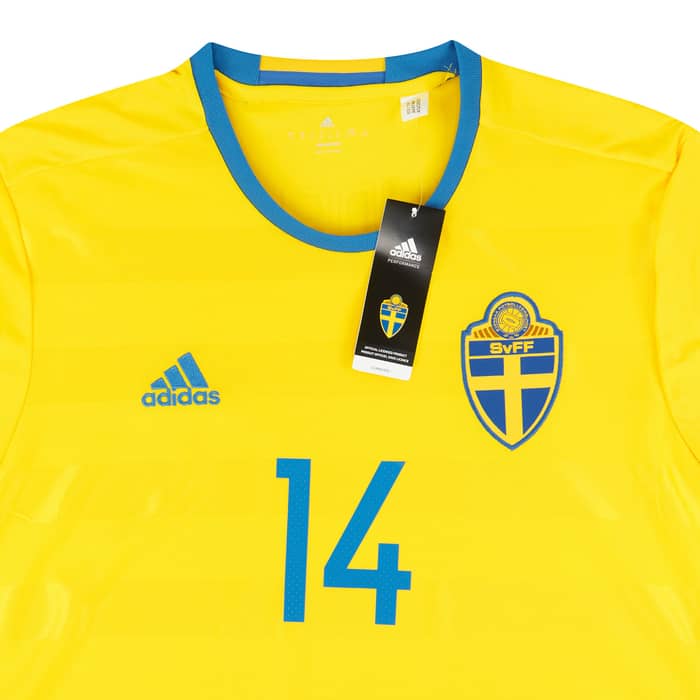 2016-17 Sweden Home Shirt Lindelof #14