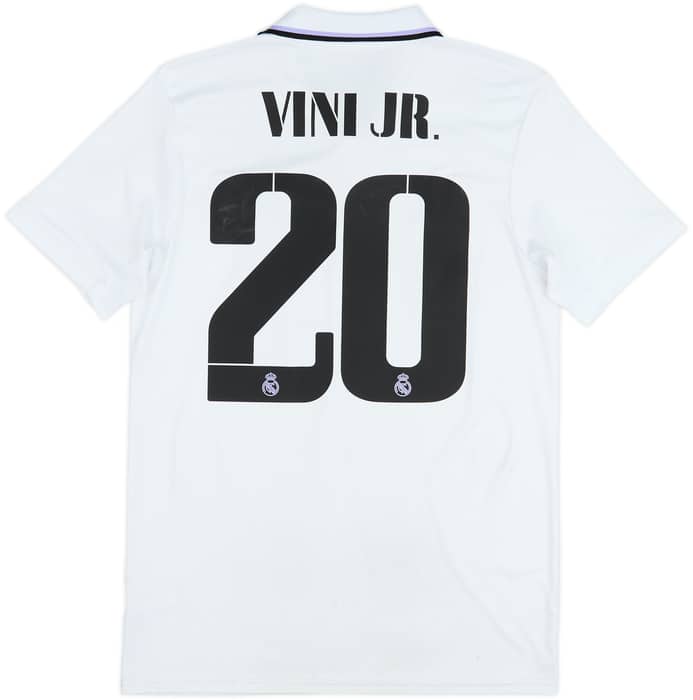 2022-23 Real Madrid Home Shirt Vini Jr #20 - 6/10 - (M)