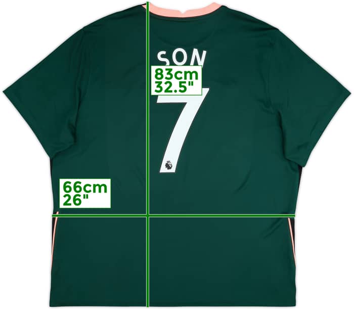 Camiseta de visitante del Tottenham 2020-21 Son #7 - 8/10 - (3XL)