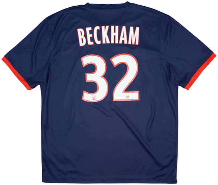 2013-14 Paris Saint-Germain Home Shirt Beckham #32 - 9/10 - (XL)
