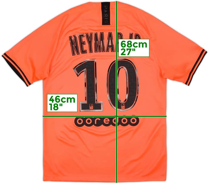 2019-20 Paris Saint-Germain Away Shirt Neymar Jr #10 - 8/10 - (S)