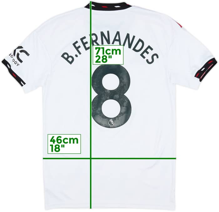 2022-23 Manchester United Away Shirt B.Fernandes #8 - 7/10 - (S)
