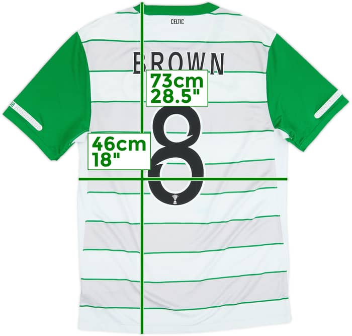 2011-12 Celtic Away Shirt Brown #8 - 8/10 - (S)