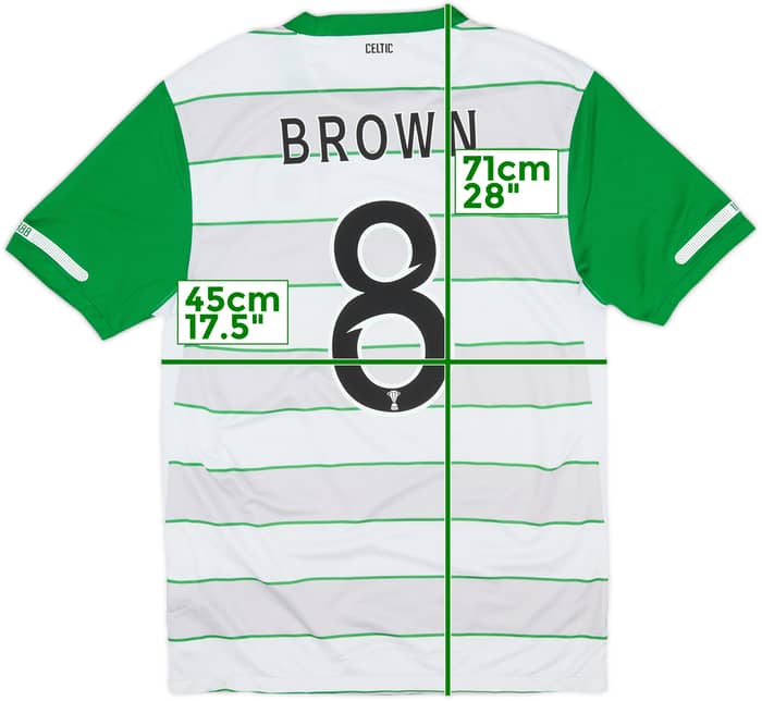2011-12 Celtic Away Shirt Brown #8 - 8/10 - (S)