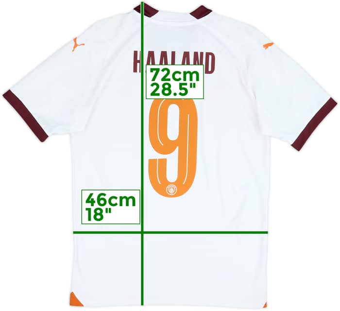 2023-24 Manchester City Away Shirt Haaland #9 - 10/10 - (S)