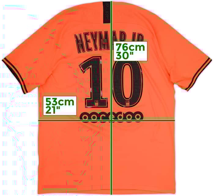 2019-20 Paris Saint-Germain Authentic Away Shirt Neymar Jr #10 - 10/10 - (L)