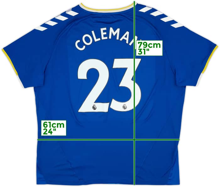 2021-22 Everton Home Shirt Coleman #23 - 7/10 - (3XL)