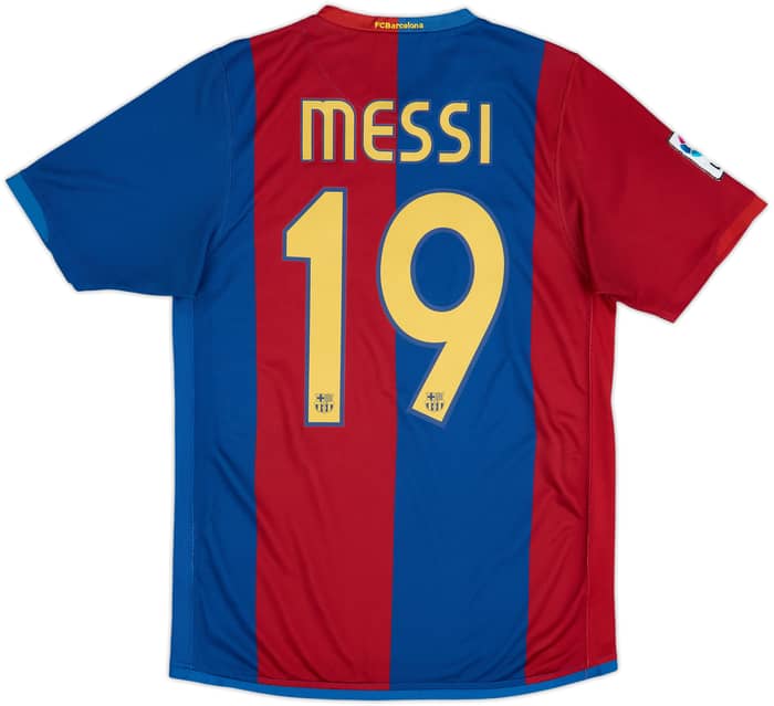 2006-07 Barcelona Home Shirt Messi #19 - 8/10 - (S)