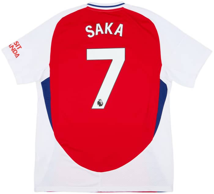 2024-25 Arsenal Home Shirt Saka #7 - 9/10 - (L)