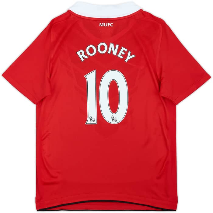 2010-11 Manchester United Home Shirt Rooney #10 (M.Boys)