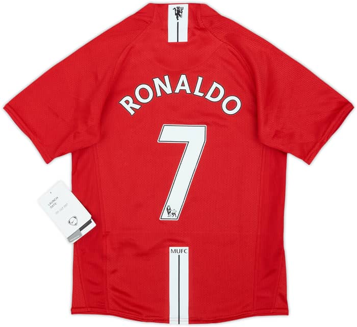 2007-09 Manchester United Home Shirt Ronaldo #7 (6-8 Years)