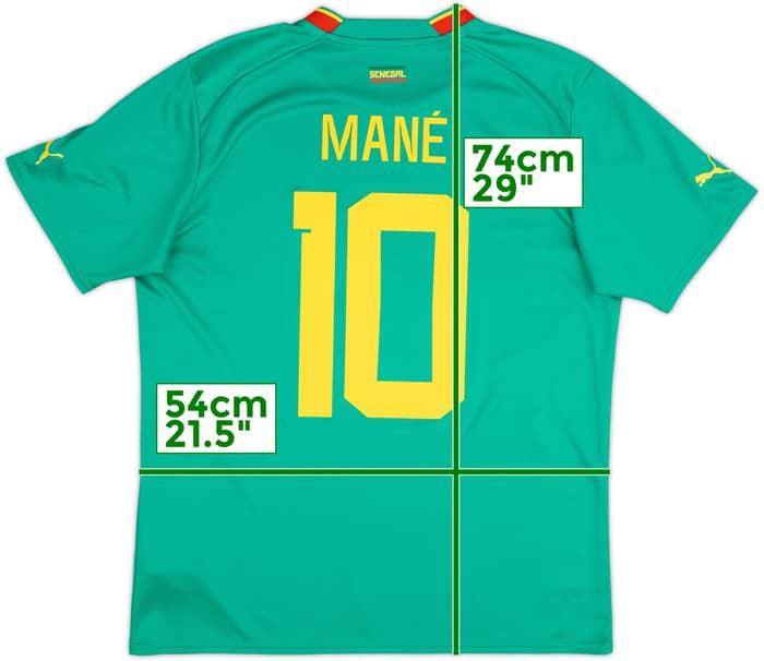 2022-23 Senegal Away Shirt Mane #10 - 9/10 - (L)