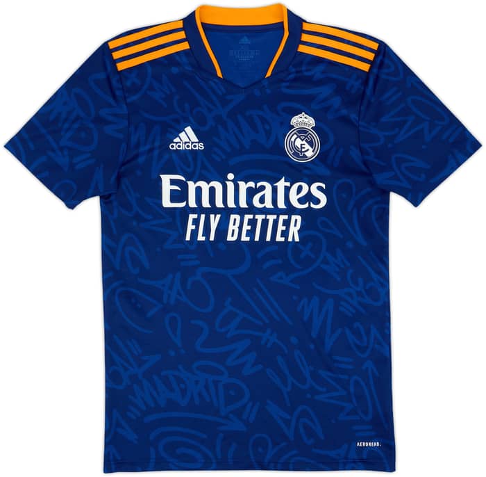 2021-22 Real Madrid Away Shirt Benzema #9 - 8/10 - (XS)