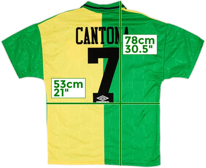 1992-94 Manchester United Third Shirt Cantona #7 - 9/10 - (M)