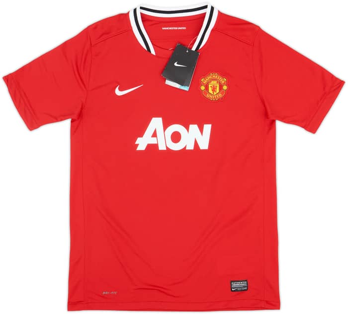 2011-12 Manchester United Home Shirt Rooney #10 (XL.Boys)