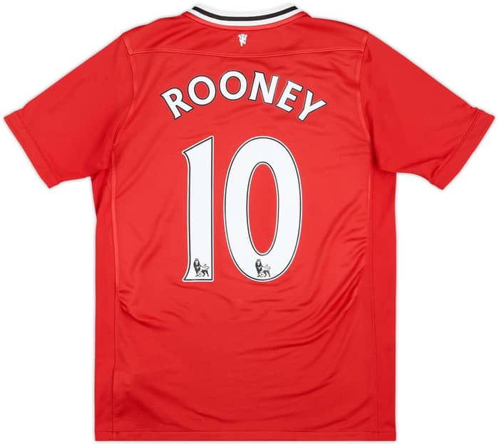 2011-12 Manchester United Home Shirt Rooney #10 - 8/10 - (XL.Boys)