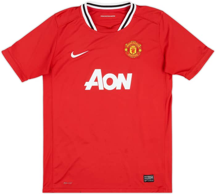 2011-12 Manchester United Home Shirt Rooney #10 - 8/10 - (XL.Boys)