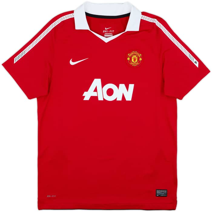 2010-11 Manchester United Home Shirt Rooney #10 - 9/10 - (XL.Boys)