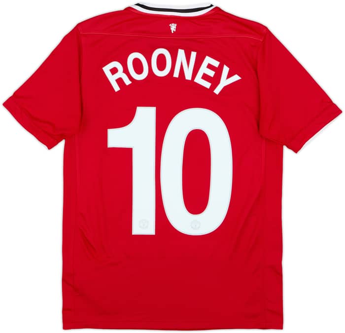 2011-12 Manchester United Home Shirt Rooney #10 - 8/10 - (XL.Boys)