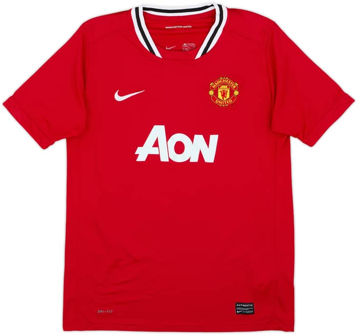 2011-12 Manchester United Home Shirt Rooney #10 - 8/10 - (XL.Boys)
