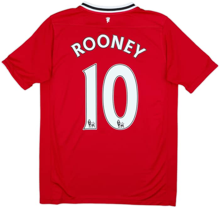 2011-12 Manchester United Home Shirt Rooney #10 - 7/10 - (XL.Boys)