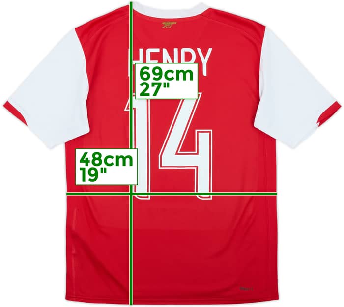 2006-08 Arsenal Home Shirt Henry #14 - 7/10 - (XL.Boys)