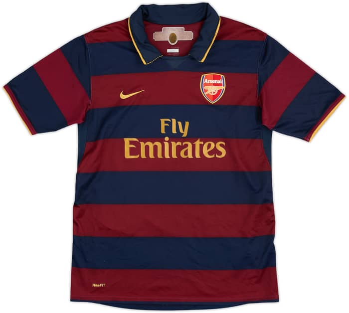 Camiseta de la tercera equipación del Arsenal 2007-08 Gilberto #19 - 7/10 - (XL.Niños)