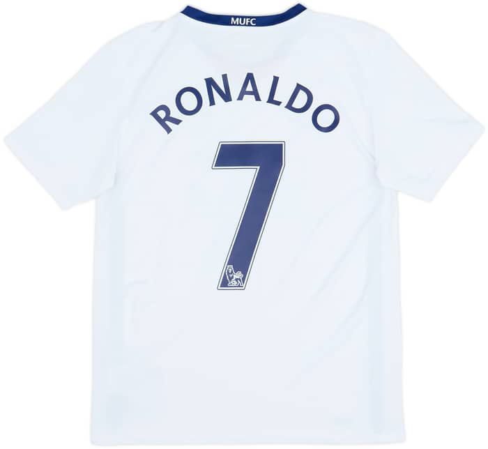 2008-10 Manchester United Away Shirt Ronaldo #7 - 9/10 - (XL.Boys)
