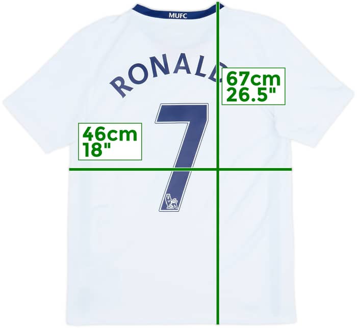 2008-10 Manchester United Away Shirt Ronaldo #7 - 9/10 - (XL.Boys)