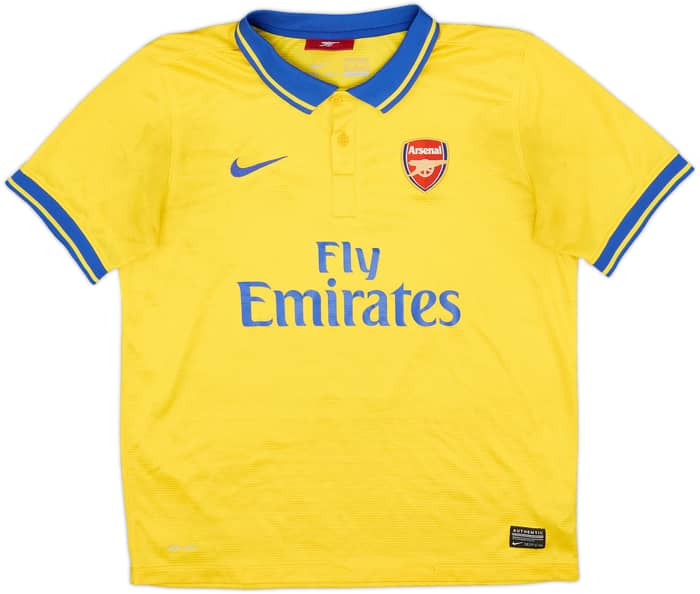 2013-14 Arsenal Away Shirt Ozil #11 - 6/10 - (XL.Boys)