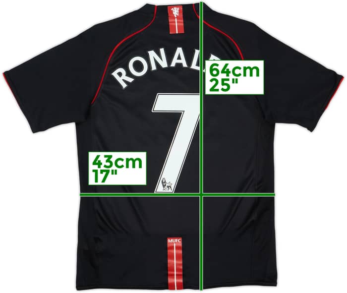 2007-08 Manchester United Away Shirt Ronaldo #7 - 7/10 - (XL.Boys)