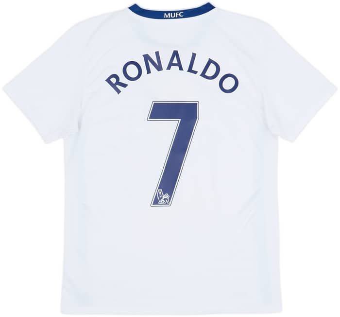 2008-10 Manchester United Away Shirt Ronaldo #7 - 8/10 - (XL.Boys)