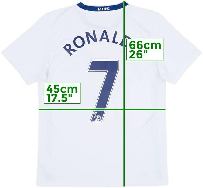 2008-10 Manchester United Away Shirt Ronaldo #7 - 8/10 - (XL.Boys)