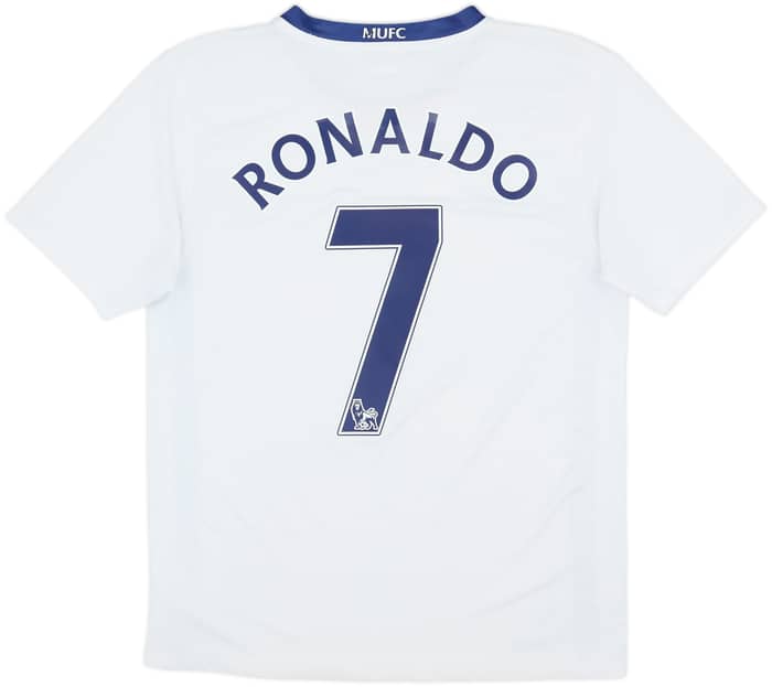 2008-10 Manchester United Away Shirt Ronaldo #7 - 8/10 - (XL.Boys)