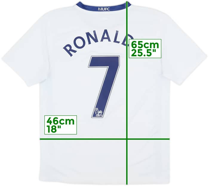 2008-10 Manchester United Away Shirt Ronaldo #7 - 8/10 - (XL.Boys)