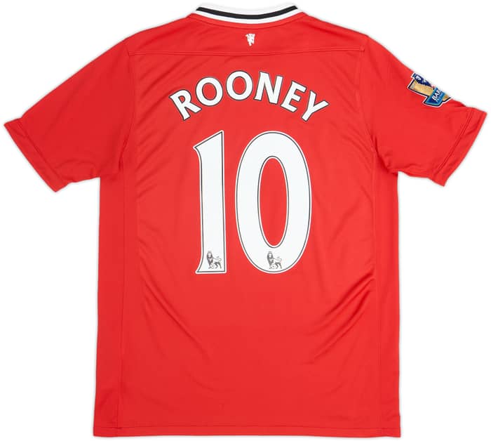 2011-12 Manchester United Home Shirt Rooney #10 - 9/10 - (XL.Boys)