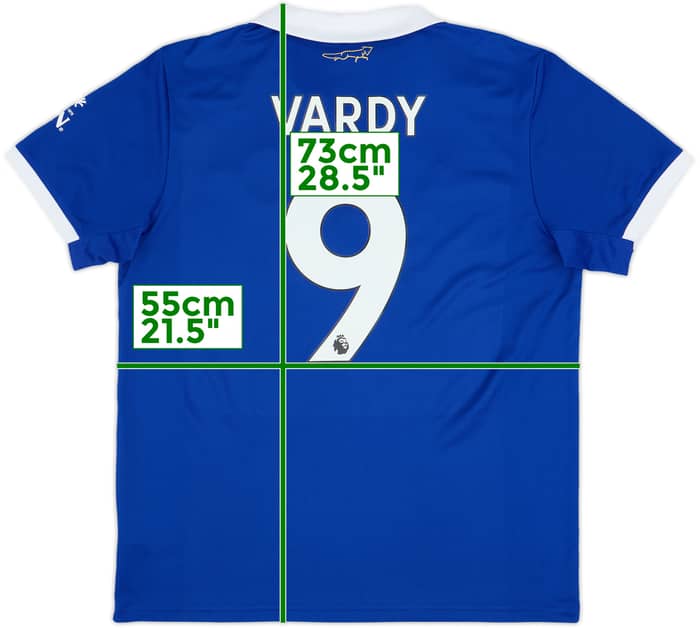 2022-23 Leicester Home Shirt Vardy #9 - 9/10 - (L)