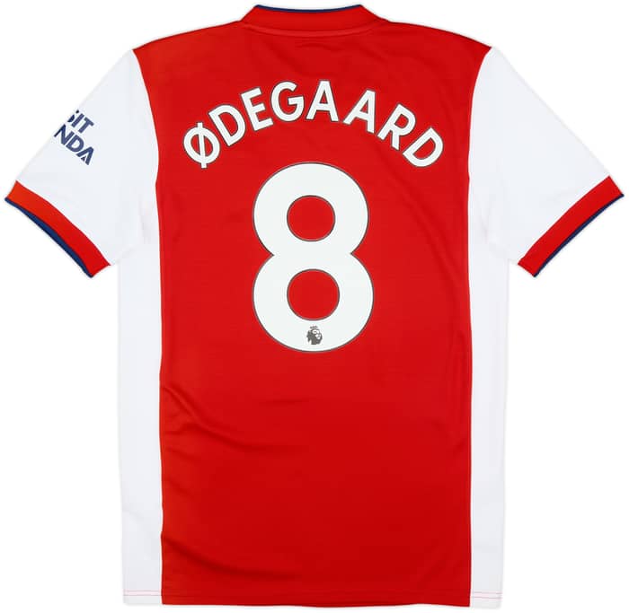 2021-22 Arsenal Home Shirt Odegaard #8 - 6/10 - (S)