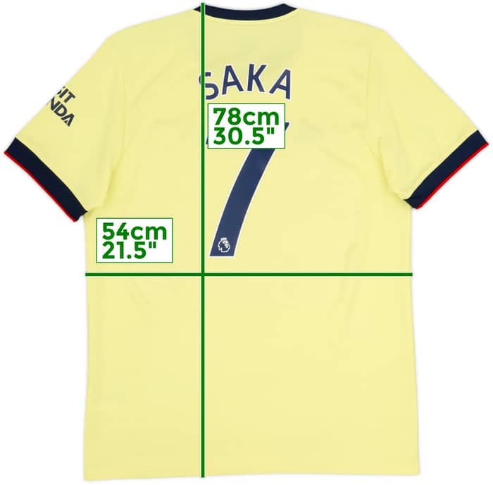 2021-22 Arsenal Away Shirt Saka #7 - 6/10 - (L)