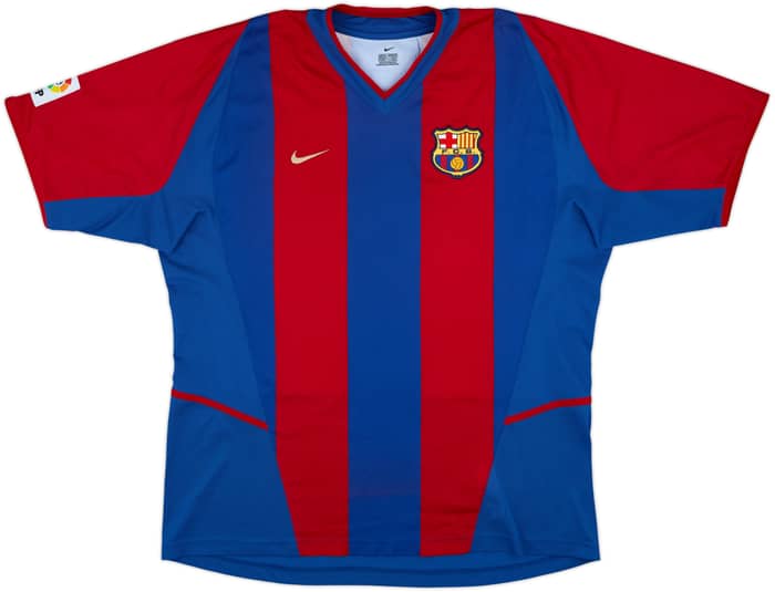 2002-03 Barcelona Home Shirt Xavi #6 - 9/10 - (XL)