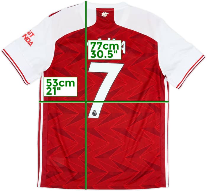 2020-21 Arsenal Home Shirt Saka #7 - 7/10 - (L)