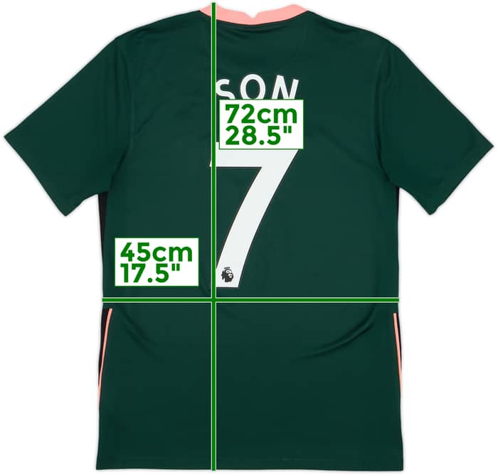 2020-21 Tottenham Away Shirt Son #7 - 9/10 - (S)