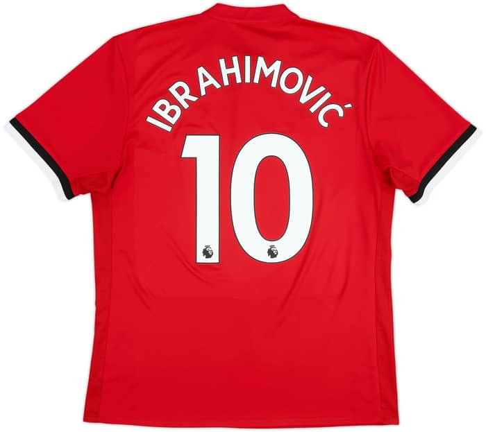 2017-18 Manchester United Home Shirt Ibrahimovic #10 - 7/10 - (L)