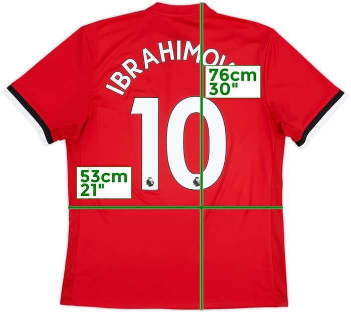 2017-18 Manchester United Home Shirt Ibrahimovic #10 - 7/10 - (L)