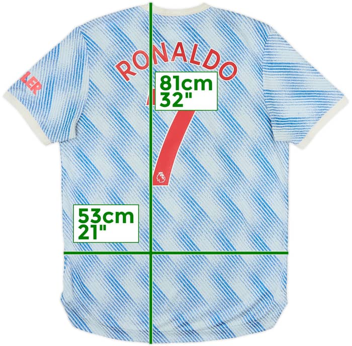 2021-22 Manchester United Authentic Away Shirt Ronaldo #7 - 6/10 - (L)