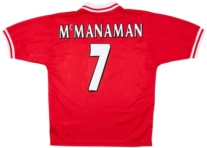 1996-98 Liverpool Home Shirt McManaman #7 - 8/10 - (M)